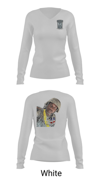 Womens Long Sleeve Vneck Shirt, AT PLT Dog CO 1-503, Army, Teamtime, Team time, sublimation, custom sports apparel, team uniforms, spirit wear, spiritwear, sports uniforms, custom shirts, team store, custom team store, fundraiser sports, apparel fundraiser