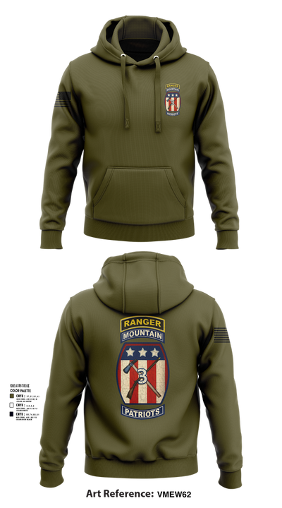 2-47 infantry 3rd BRG 10th MTN 15406658 Hoodie - 101