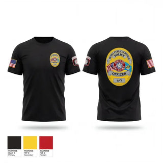 Old School Cotton Feel Shirt, Jenks Public Schools Police Department, Police, Teamtime, Team time, sublimation, custom sports apparel, team uniforms, spirit wear, spiritwear, sports uniforms, custom shirts, team store, custom team store, fundraiser sports, apparel fundraiser