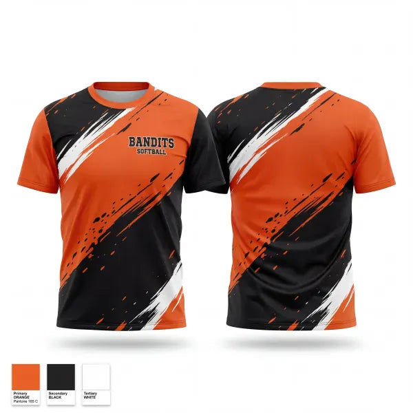 Old School Cotton Feel Shirt, Bandits, Softball, Teamtime, Team time, sublimation, custom sports apparel, team uniforms, spirit wear, spiritwear, sports uniforms, custom shirts, team store, custom team store, fundraiser sports, apparel fundraiser