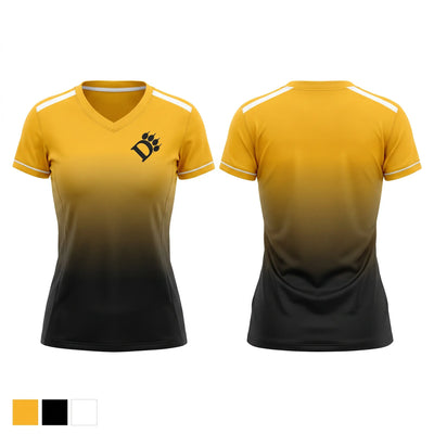 Ohio Dominican University Panthers Women's Short Sleeve V-neck Shirt - 1