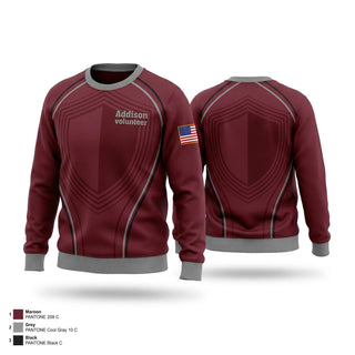 Crew Neck Sweatshirt, Addison volunteer, Fire Department, Teamtime, Team time, sublimation, custom sports apparel, team uniforms, spirit wear, spiritwear, sports uniforms, custom shirts, team store, custom team store, fundraiser sports, apparel fundraiser