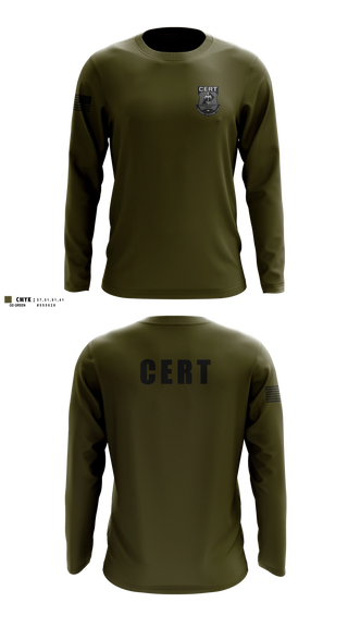 Long Sleeve Performance Shirt, Chester County Prison Emergency Response Team CERT, Police, Teamtime, Team time, sublimation, custom sports apparel, team uniforms, spirit wear, spiritwear, sports uniforms, custom shirts, team store, custom team store, fundraiser sports, apparel fundraiser