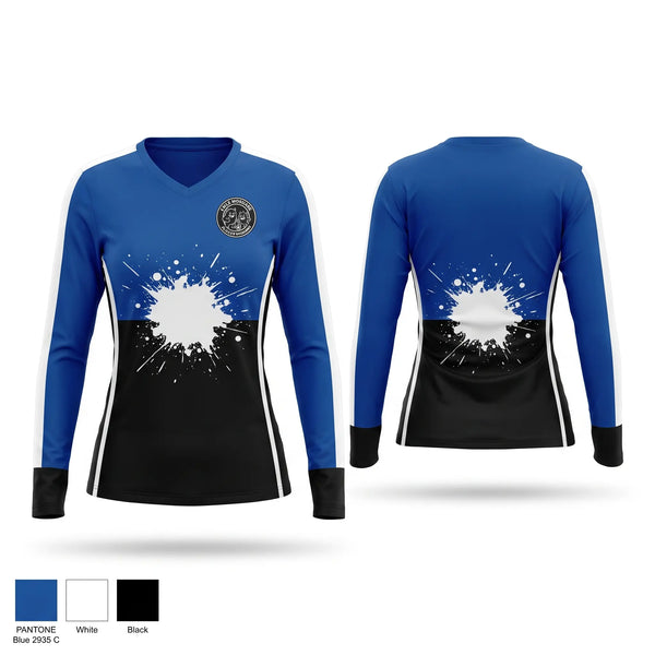Womens Long Sleeve Vneck Shirt, Little Monsters Soccer Academy, Men's Soccer, Teamtime, Team time, sublimation, custom sports apparel, team uniforms, spirit wear, spiritwear, sports uniforms, custom shirts, team store, custom team store, fundraiser sports, apparel fundraiser