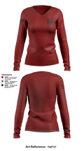 319th IEW Women's Long Sleeve V-neck Shirt - 1