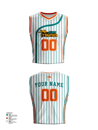 Mens Basketball Jersey, Flint Tropics, , Teamtime, Team time, sublimation, custom sports apparel, team uniforms, spirit wear, spiritwear, sports uniforms, custom shirts, team store, custom team store, fundraiser sports, apparel fundraiser
