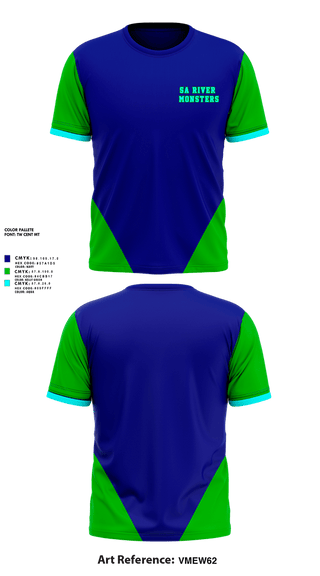 Short Sleeve Performance Shirt, SA River Monsters, Baseball, Teamtime, Team time, sublimation, custom sports apparel, team uniforms, spirit wear, spiritwear, sports uniforms, custom shirts, team store, custom team store, fundraiser sports, apparel fundraiser