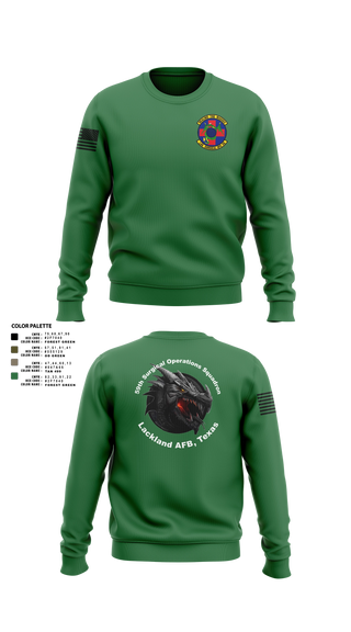 Crew Neck Sweatshirt, 59th Surgical Operations Squadron, Air Force, Teamtime, Team time, sublimation, custom sports apparel, team uniforms, spirit wear, spiritwear, sports uniforms, custom shirts, team store, custom team store, fundraiser sports, apparel fundraiser