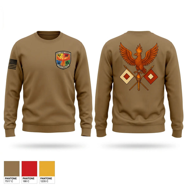 Crew Neck Sweatshirt, 411th CBRN, Army, Teamtime, Team time, sublimation, custom sports apparel, team uniforms, spirit wear, spiritwear, sports uniforms, custom shirts, team store, custom team store, fundraiser sports, apparel fundraiser