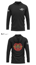3rd Reconnaissance Battalion, Force Co 87796003 Long Sleeve Performance Shirt with hood - 3