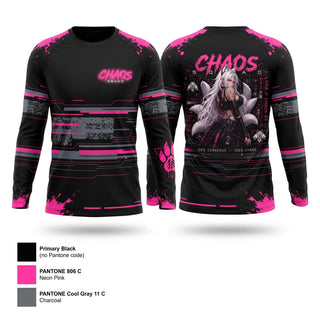 Long Sleeve Performance Shirt, Chaos squad 02, E-Sports, Teamtime, Team time, sublimation, custom sports apparel, team uniforms, spirit wear, spiritwear, sports uniforms, custom shirts, team store, custom team store, fundraiser sports, apparel fundraiser