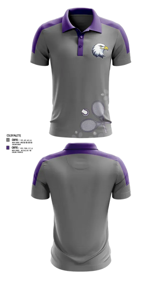 Short Sleeve Performance Polo, Albion Purple Eagles, Tennis, Teamtime, Team time, sublimation, custom sports apparel, team uniforms, spirit wear, spiritwear, sports uniforms, custom shirts, team store, custom team store, fundraiser sports, apparel fundraiser