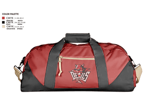 Duffle Bag, Red Springs Red Devils, Women's Basketball, Teamtime, Team time, sublimation, custom sports apparel, team uniforms, spirit wear, spiritwear, sports uniforms, custom shirts, team store, custom team store, fundraiser sports, apparel fundraiser