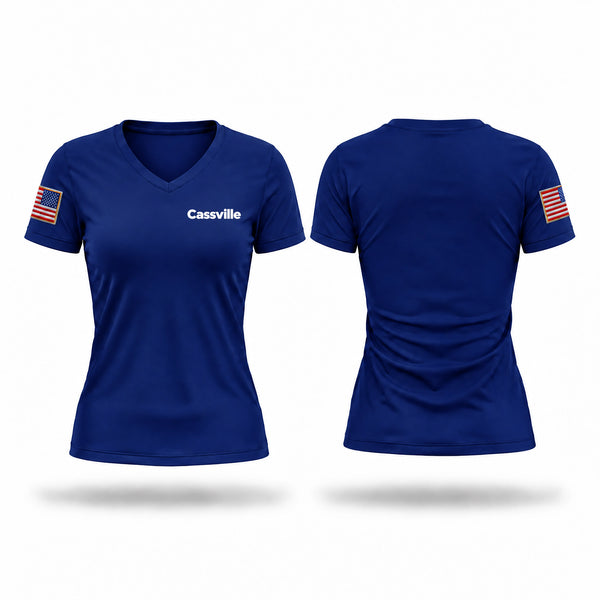 Cassville Women's Short Sleeve V-neck Shirt - 1