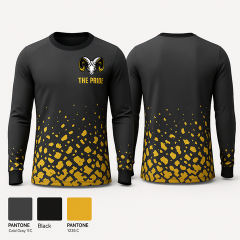 Long Sleeve Performance Shirt, The Pride, Track & Field, Teamtime, Team time, sublimation, custom sports apparel, team uniforms, spirit wear, spiritwear, sports uniforms, custom shirts, team store, custom team store, fundraiser sports, apparel fundraiser