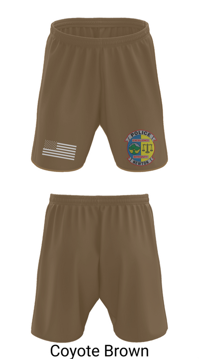 Newton Police Department 7766110 Athletic Shorts With Pockets - 9