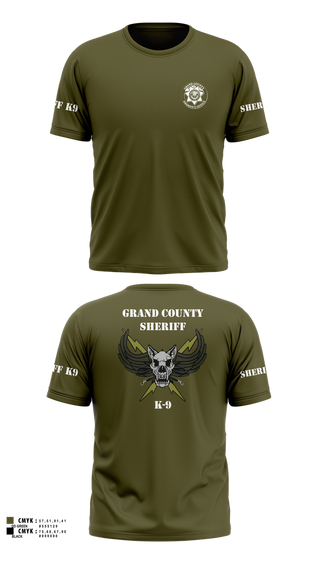 Old School Cotton Feel Shirt, GCSO K9, Police, Teamtime, Team time, sublimation, custom sports apparel, team uniforms, spirit wear, spiritwear, sports uniforms, custom shirts, team store, custom team store, fundraiser sports, apparel fundraiser