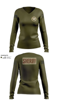 Ellis County Sheriff’s Office 61841271 Women's Long Sleeve V-neck Shirt - 84