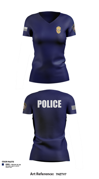 Womens Short Sleeve Vneck Shirt, Otoe-Missouria Police Department, Police, Teamtime, Team time, sublimation, custom sports apparel, team uniforms, spirit wear, spiritwear, sports uniforms, custom shirts, team store, custom team store, fundraiser sports, apparel fundraiser