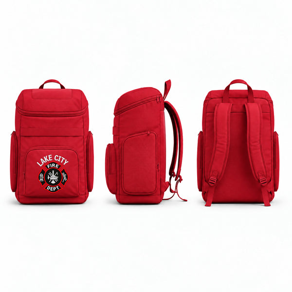 Gear Bag, Lake City Fire Department, Fire Department, Teamtime, Team time, sublimation, custom sports apparel, team uniforms, spirit wear, spiritwear, sports uniforms, custom shirts, team store, custom team store, fundraiser sports, apparel fundraiser