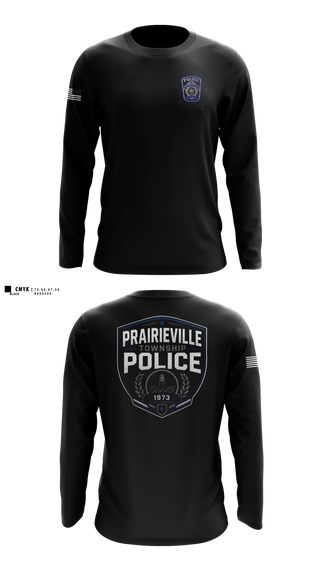 Long Sleeve Performance Shirt, Prairieville Township police, Police, Teamtime, Team time, sublimation, custom sports apparel, team uniforms, spirit wear, spiritwear, sports uniforms, custom shirts, team store, custom team store, fundraiser sports, apparel fundraiser