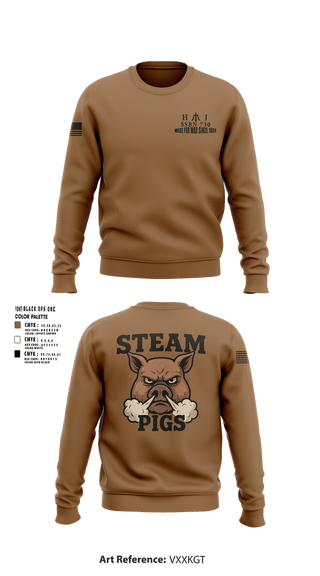 Crew Neck Sweatshirt, SSBN 730, Navy, Teamtime, Team time, sublimation, custom sports apparel, team uniforms, spirit wear, spiritwear, sports uniforms, custom shirts, team store, custom team store, fundraiser sports, apparel fundraiser