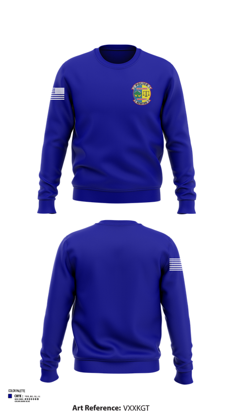 Crew Neck Sweatshirt, Newton Police Department, Police, Teamtime, Team time, sublimation, custom sports apparel, team uniforms, spirit wear, spiritwear, sports uniforms, custom shirts, team store, custom team store, fundraiser sports, apparel fundraiser