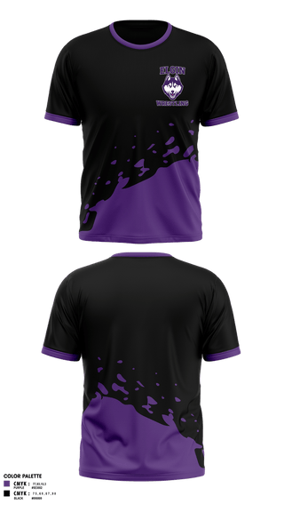 Short Sleeve Rash Guard Shirt, Elgin Huskies, Wrestling, Teamtime, Team time, sublimation, custom sports apparel, team uniforms, spirit wear, spiritwear, sports uniforms, custom shirts, team store, custom team store, fundraiser sports, apparel fundraiser