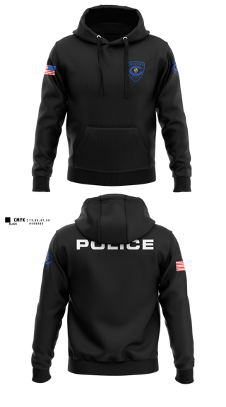 Hoodie, Colcord Police Dept, , Teamtime, Team time, sublimation, custom sports apparel, team uniforms, spirit wear, spiritwear, sports uniforms, custom shirts, team store, custom team store, fundraiser sports, apparel fundraiser