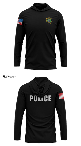 Long Sleeve Hooded Sun Shirt, Houston Police Northeast Patrol, Police, Teamtime, Team time, sublimation, custom sports apparel, team uniforms, spirit wear, spiritwear, sports uniforms, custom shirts, team store, custom team store, fundraiser sports, apparel fundraiser