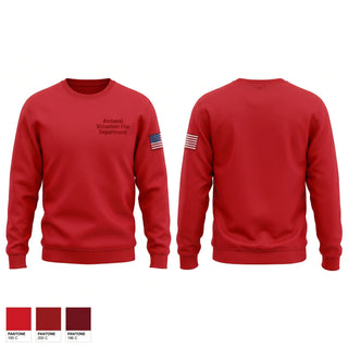 Crew Neck Sweatshirt, Amherst Volunteer Fire Department, Fire Department, Teamtime, Team time, sublimation, custom sports apparel, team uniforms, spirit wear, spiritwear, sports uniforms, custom shirts, team store, custom team store, fundraiser sports, apparel fundraiser