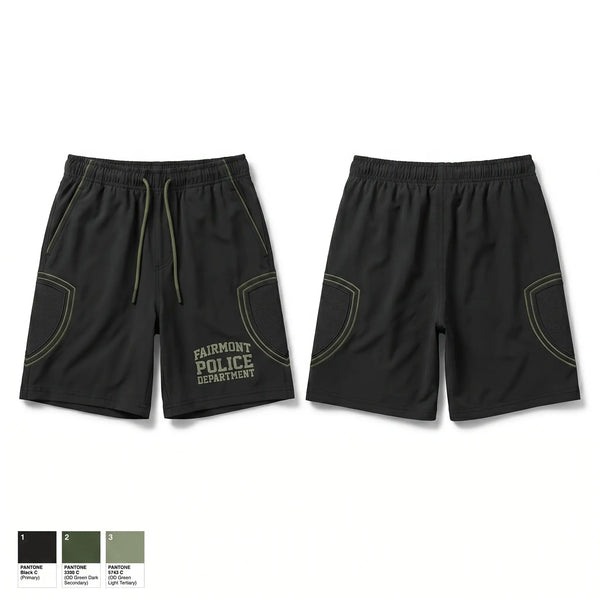 Athletic Shorts With Pockets, Fairmont Police Department, Police, Teamtime, Team time, sublimation, custom sports apparel, team uniforms, spirit wear, spiritwear, sports uniforms, custom shirts, team store, custom team store, fundraiser sports, apparel fundraiser