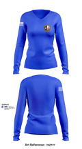 Texas Division 29729645 Women's Long Sleeve V-neck Shirt - 102