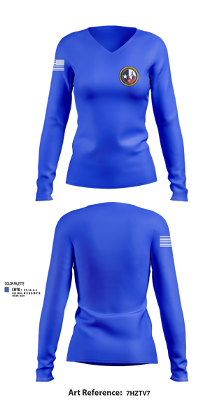 Womens Long Sleeve Vneck Shirt, Texas Division, , Teamtime, Team time, sublimation, custom sports apparel, team uniforms, spirit wear, spiritwear, sports uniforms, custom shirts, team store, custom team store, fundraiser sports, apparel fundraiser