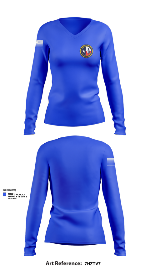 Womens Long Sleeve Vneck Shirt, Texas Division, , Teamtime, Team time, sublimation, custom sports apparel, team uniforms, spirit wear, spiritwear, sports uniforms, custom shirts, team store, custom team store, fundraiser sports, apparel fundraiser