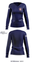 Marietta pioneer fire company  Women's Long Sleeve V-neck Shirt - 1
