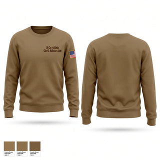 Crew Neck Sweatshirt, B Co, 450th Civil Affairs BN, Army, Teamtime, Team time, sublimation, custom sports apparel, team uniforms, spirit wear, spiritwear, sports uniforms, custom shirts, team store, custom team store, fundraiser sports, apparel fundraiser