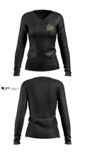 5th Son 13984782 Women's Long Sleeve V-neck Shirt - 100