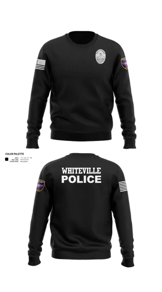 Crew Neck Sweatshirt, Whiteville Police Department, Police, Teamtime, Team time, sublimation, custom sports apparel, team uniforms, spirit wear, spiritwear, sports uniforms, custom shirts, team store, custom team store, fundraiser sports, apparel fundraiser
