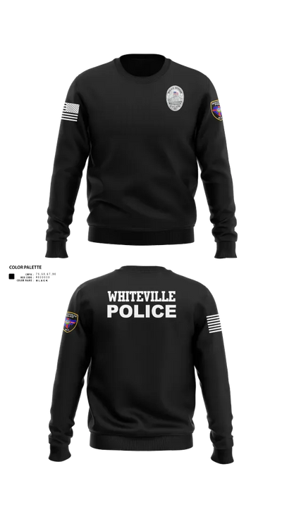 Whiteville Police Department 3573610 Crew Neck Sweatshirt - 30
