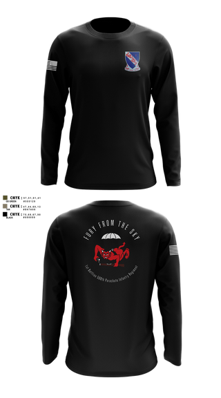 Long Sleeve Performance Shirt, CCo, 1-508PIR (OG), Army, Teamtime, Team time, sublimation, custom sports apparel, team uniforms, spirit wear, spiritwear, sports uniforms, custom shirts, team store, custom team store, fundraiser sports, apparel fundraiser
