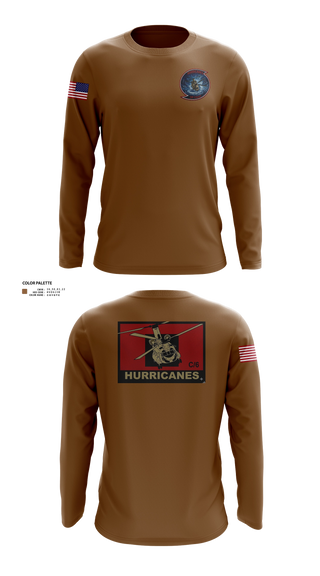Long Sleeve Performance Shirt, Hurricanes, Army, Teamtime, Team time, sublimation, custom sports apparel, team uniforms, spirit wear, spiritwear, sports uniforms, custom shirts, team store, custom team store, fundraiser sports, apparel fundraiser