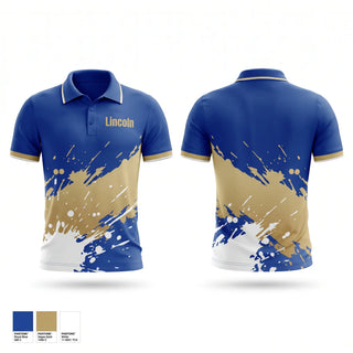 Short Sleeve Performance Polo, Lincoln, Baseball, Teamtime, Team time, sublimation, custom sports apparel, team uniforms, spirit wear, spiritwear, sports uniforms, custom shirts, team store, custom team store, fundraiser sports, apparel fundraiser