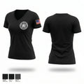 Wisconsin Chiefs of Police Association 24768868 Women's Short Sleeve V-neck Shirt - 1