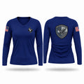 The Colony Police Department SWAT Women's Long Sleeve V-neck Shirt - 1