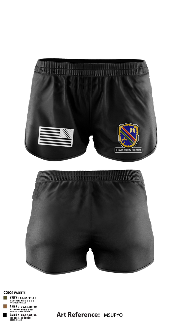 Ranger Panties, Co A, 1st-160th INF, 79th IBCT, , Teamtime, Team time, sublimation, custom sports apparel, team uniforms, spirit wear, spiritwear, sports uniforms, custom shirts, team store, custom team store, fundraiser sports, apparel fundraiser