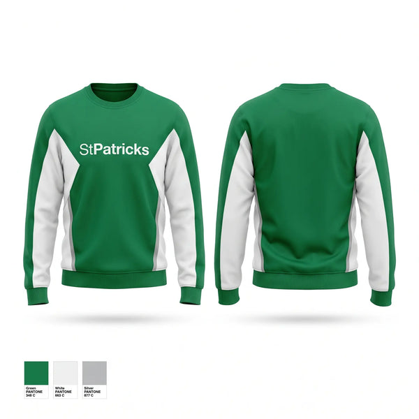 Crew Neck Sweatshirt, St.Patrick’s, Men's Basketball, Teamtime, Team time, sublimation, custom sports apparel, team uniforms, spirit wear, spiritwear, sports uniforms, custom shirts, team store, custom team store, fundraiser sports, apparel fundraiser