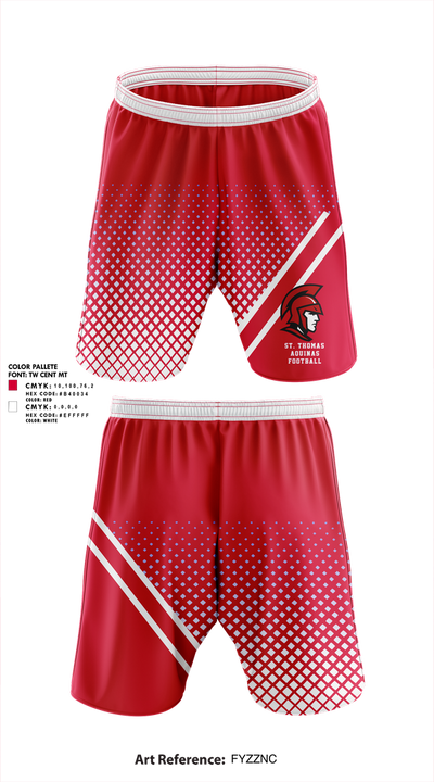 St. Thomas Aquinas Football 63755666 Athletic Shorts With Pockets - 1
