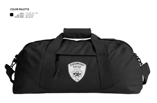 Duffle Bag, Piedmont Police, Police, Teamtime, Team time, sublimation, custom sports apparel, team uniforms, spirit wear, spiritwear, sports uniforms, custom shirts, team store, custom team store, fundraiser sports, apparel fundraiser