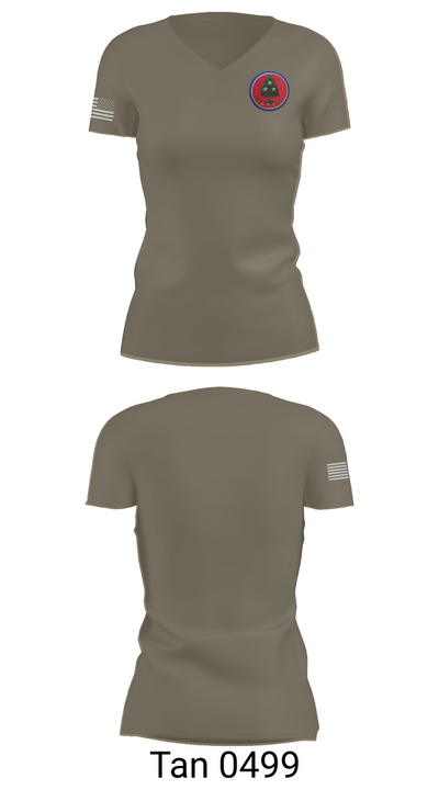 208th MCAS 6752981 Women's Short Sleeve V-neck Shirt - 65